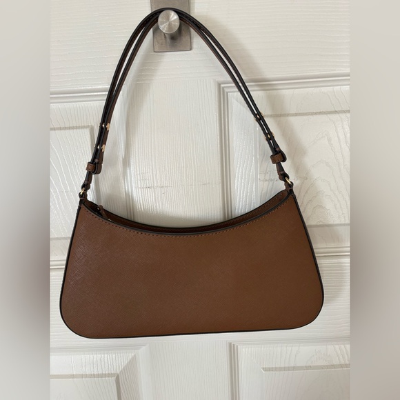 Tory Burch Emerson Shoulder Bag Saffiano Leather in Moose NWOT - Picture 2 of 8